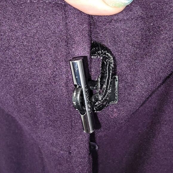 Calvin Klein purple wool blend jacket coat Small - Picture 3 of 6